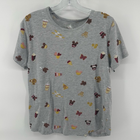 Disney Tops - Disney Parks exclusive t-shirt allover print Disney inspired snacks food icon